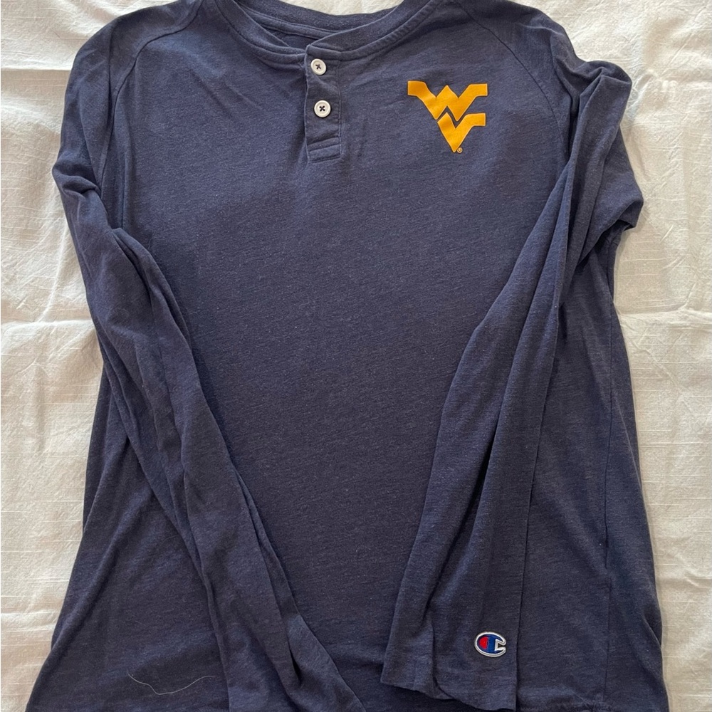 West Virginia Champion Dark Blue Athletic Shirt